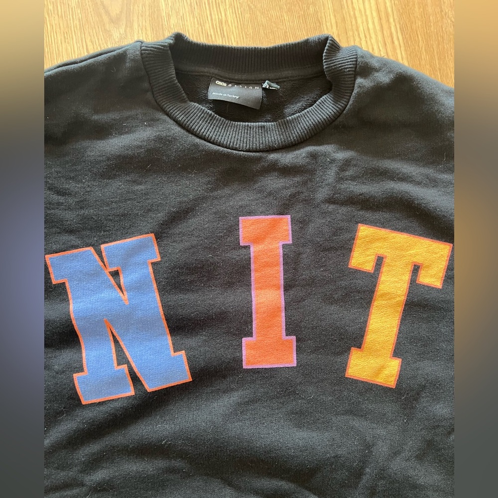 ASOS Black Sweatshirt with Multicolor Lettering “UNITY” - Picture 3 of 10
